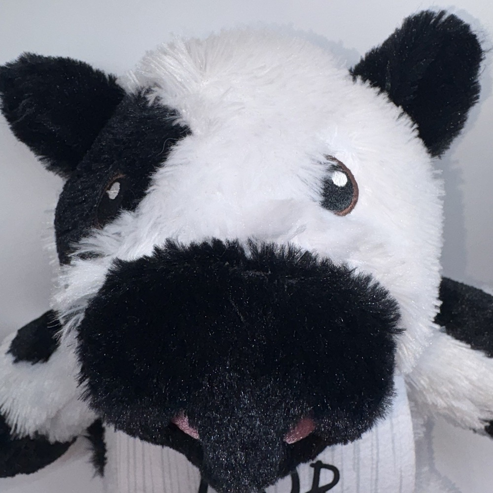 Chick-fil-A Eat Mor Chikin Cow Plush Stuffed Animal 2021 Black White Red - Picture 12 of 12